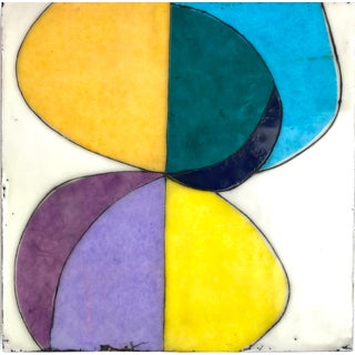 Original Mixed Media Encaustic Painting by Gina Cochran "Disco Superstar" For Sale