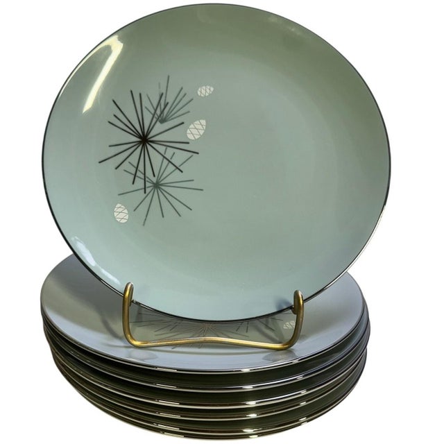 Mid 20th Century Franciscan Masterpiece Extremely Rare 'Silver Pine' 8-Five Pc Place Settings - 40 pcs For Sale - Image 12 of 17