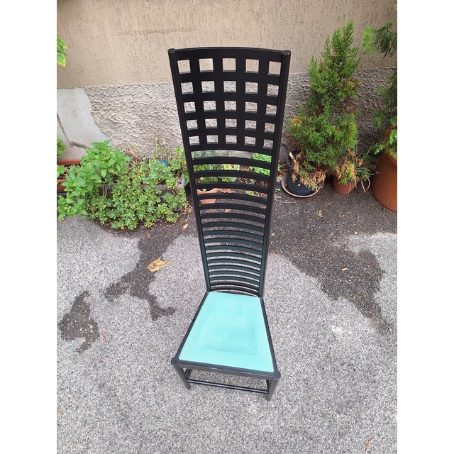Wood Vintage Model Hill House 1-292 Chair by Charles Rennie Mackintosh for Cassina, 1970s For Sale - Image 7 of 7