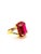 Art Deco Bochic “Orient” Vintage Natural Ruby & Amethyst Ring Set In 18K Gold & Silver For Sale - Image 3 of 9