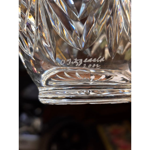 Waterford Crystal Vase Signed (O Fitzgerald) 2002 Retired from 8th edition Mother’s Day Vase Style 107897 6” x 4” at...
