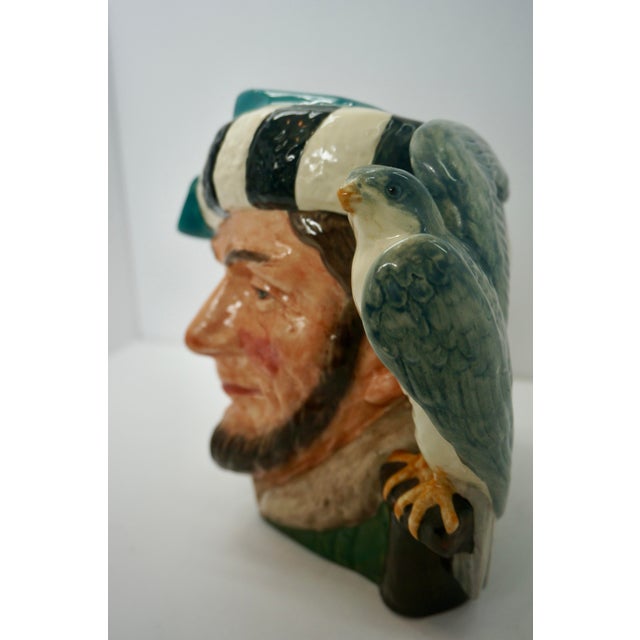 Gothic Vintage Royal Doulton "The Falconer" Character Jug - D 6533 (Large Size, 1959) For Sale - Image 3 of 6
