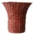Vintage Wicker Basket Vase For Sale