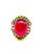 Bochic "Orient" Natural Ruby & Yellow Sapphire Ring Set In 18 K Gold & Silver For Sale - Image 13 of 18