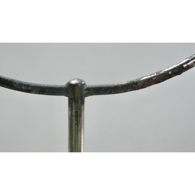 Metal Vintage Adjustable Pedestal Shaving Mirror, 1930s For Sale - Image 7 of 11