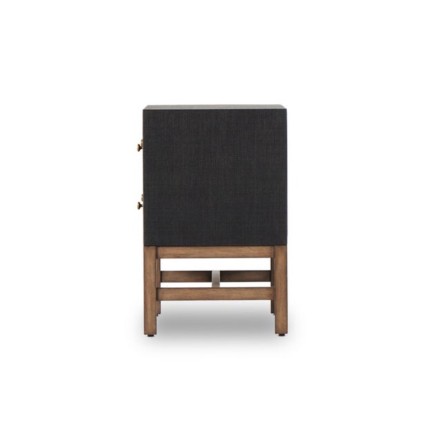 Four Hands Fiona Nightstand - Black Raffia For Sale In Austin - Image 6 of 12