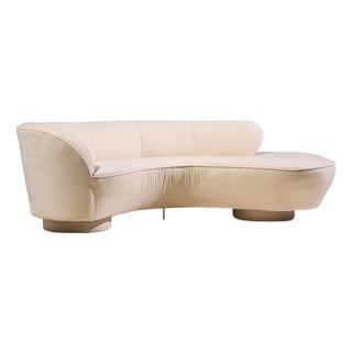 Vladimir Kagan for Directional Mid Century Cloud Sculpted Sofa For Sale