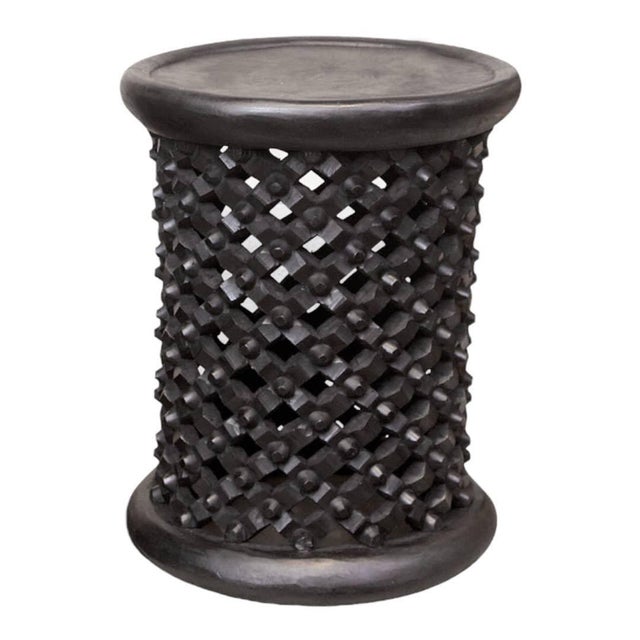 Handcrafted Black Bamileke Style Coffee Tables – Set of 2 For Sale - Image 4 of 9