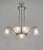 Art Deco Gilles French Art Deco Nickel Bronze Fruit Motif Chandelier - 1930s For Sale - Image 3 of 12