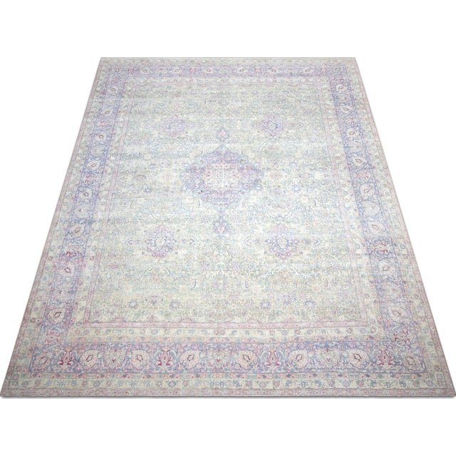 1940s 1940s Persian Kerman Rug For Sale - Image 5 of 6