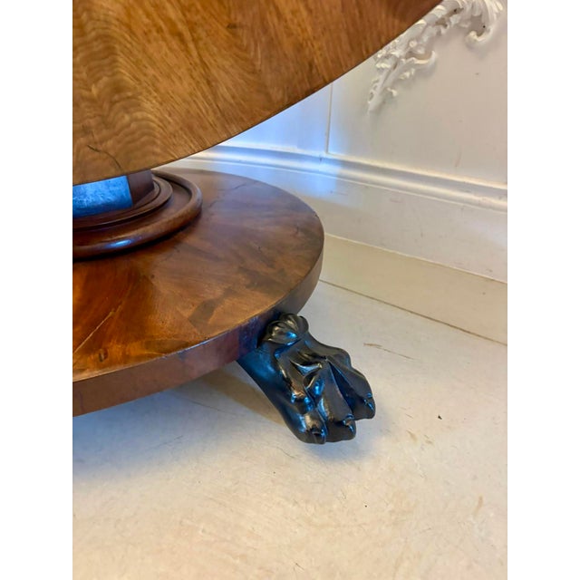 Victorian Circular Flared Mahogany Dining Table, 1850s For Sale - Image 10 of 14