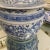 Chinoiserie 1970s Blue and White Greek Key Chinoiserie Bowl For Sale - Image 3 of 8