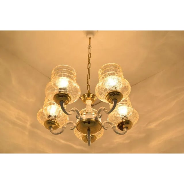 Mid-Century Chandelier, Czechoslovakia, 1970s For Sale - Image 14 of 15