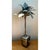 Gray Vintage Decorative Metal Palm Tree For Sale - Image 8 of 12