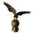Vintage Brass Eagle on Globe Sculpture For Sale