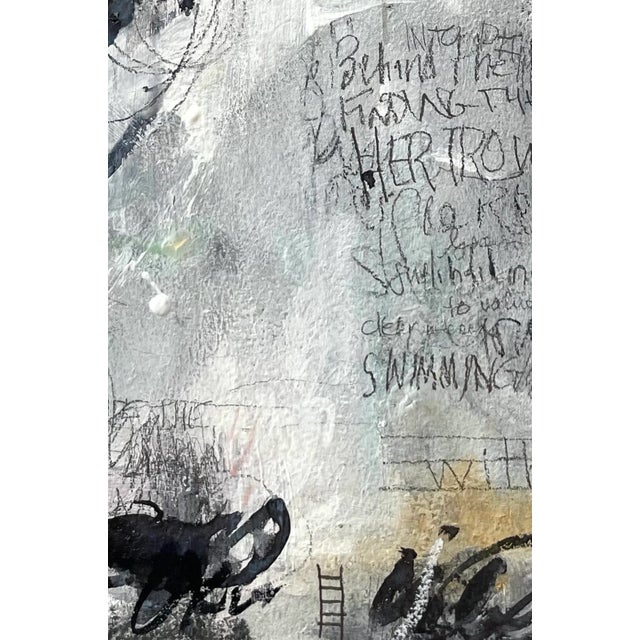 Abstract Drawing Titled “Between the Lines” For Sale - Image 4 of 4