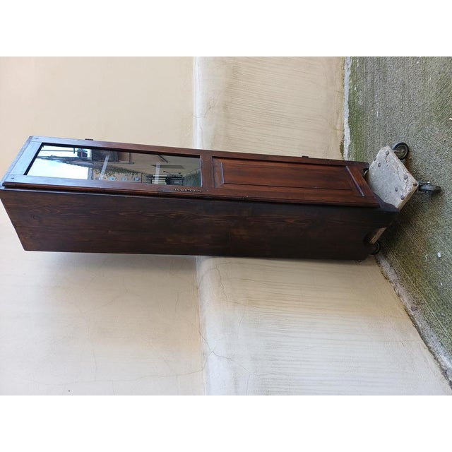 Small Tuscan Chestnut Display Cabinet, Early 1900s For Sale - Image 15 of 18