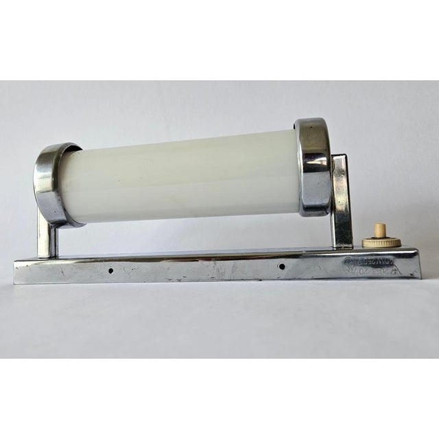 Bauhaus Art Deco Functionalism Chrome Wall Lamp, 1930s For Sale - Image 4 of 18