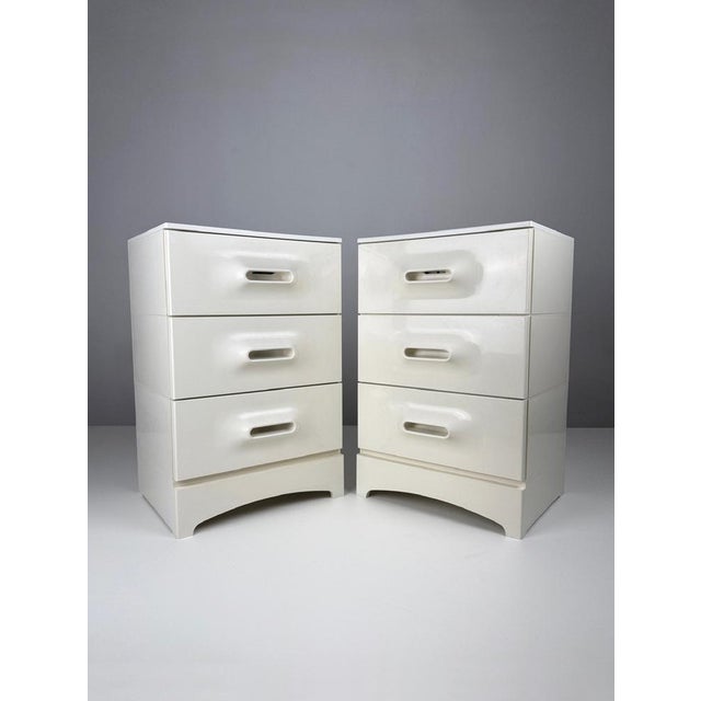 Vintage Chest of Drawers by Marc Held for Prisunic, 1970s, Set of 2 For Sale - Image 3 of 13