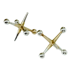 Pair of Large Chrome Jacks Book Ends
