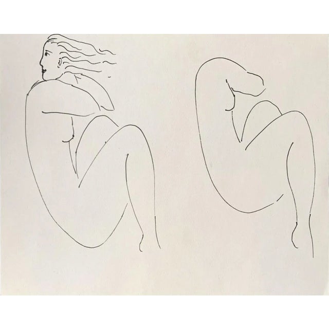 Anna Bertrand, A Woman, Ink on Paper For Sale - Image 7 of 7