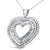 Sparkling with an impressive array of 1.0 cttw diamonds, this open heart pendant necklace for her is a beautiful...