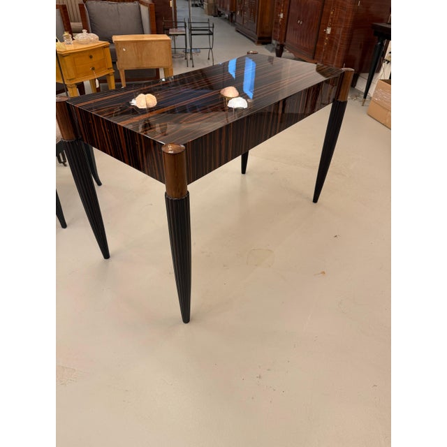 French Art Deco Macassar Elegant Writing Desk For Sale - Image 14 of 18