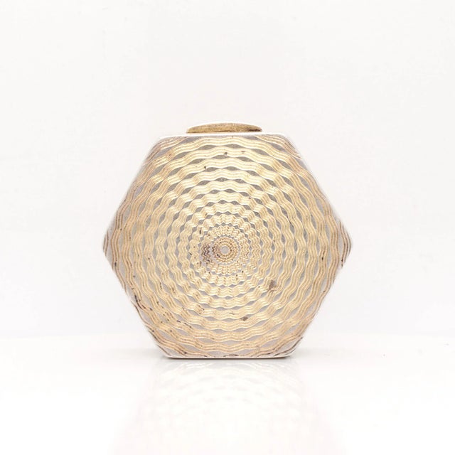 Antique Austrian Art Deco Guilloche Enamel & Sterling Silver Compact / Pill Box For Sale - Image 11 of 13