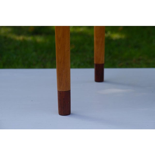 Vintage Danish Teak and Beech Side Table, 1950s For Sale - Image 6 of 18