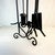 Brutalist 1970s Vintage Brutalist Boho Chic Wrought Iron Twisted Knob Fireplace Tools - 5 Pc Set. For Sale - Image 3 of 10