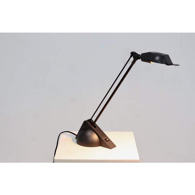 Postmodern Dark Grey Desk Lamp, 1980s For Sale - Image 9 of 9
