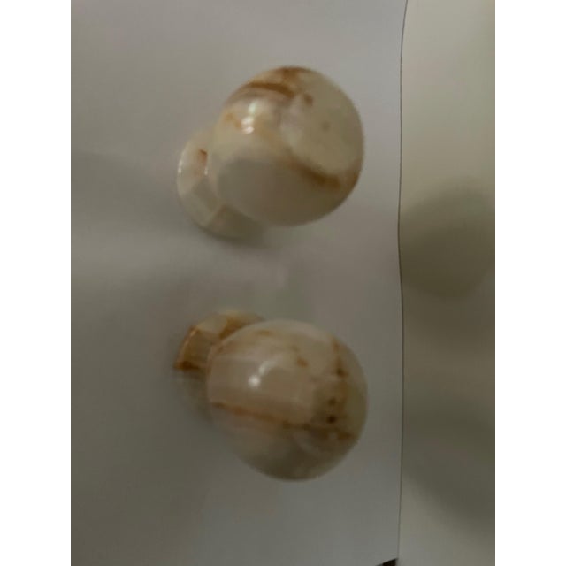 Onyx Salt and Pepper Shakers, 1970s, Set of 2, in Very Good conditions. Designed 1970 to 1979