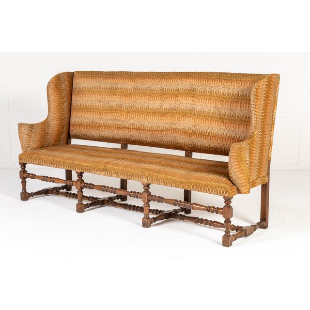 Monumental 18th century italian walnut sofa/settee an impressive, extraordinary size 18th century italian walnut...