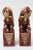 These fabulous large and very special RARE vintage MId Century Modern Kutani Japanese foo dog lions are a matched pair....