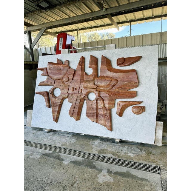 Blue Mini Mural by Olivia Cognet For Sale - Image 8 of 10