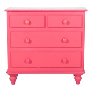 Vintage Chest of Drawers in Pink, 1970s For Sale