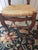 Mid 20th Century 2 Vintage French Provincial Ladder Back Walnut Rush Seat Chairs For Sale - Image 5 of 13