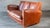 Animal Skin Vintage Art Deco Cognac Leather Sofa For Sale - Image 7 of 16