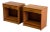 Pair of Danish Mid 20th Century Teak Nightstands Bedside Tables Scandinavian Design For Sale