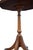 Wood English Wine or Cocktail Table With Octagonal Leather Top (Two Available) For Sale - Image 7 of 8