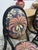 Black Lacquered Bamboo Chairs with Floral Fabric by Vivai Del Sud, 1970, Set of 4 For Sale - Image 6 of 11