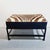 Modern Zebra Print Leather Ottomans, Set of 2 For Sale - Image 3 of 8