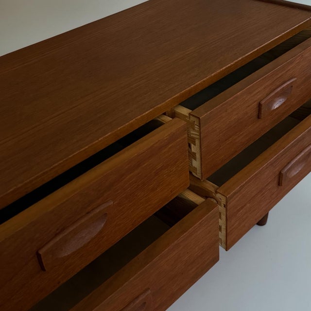 1960s Mid-Century Modern Danish Teak Chest of Drawers, 1960s For Sale - Image 5 of 9