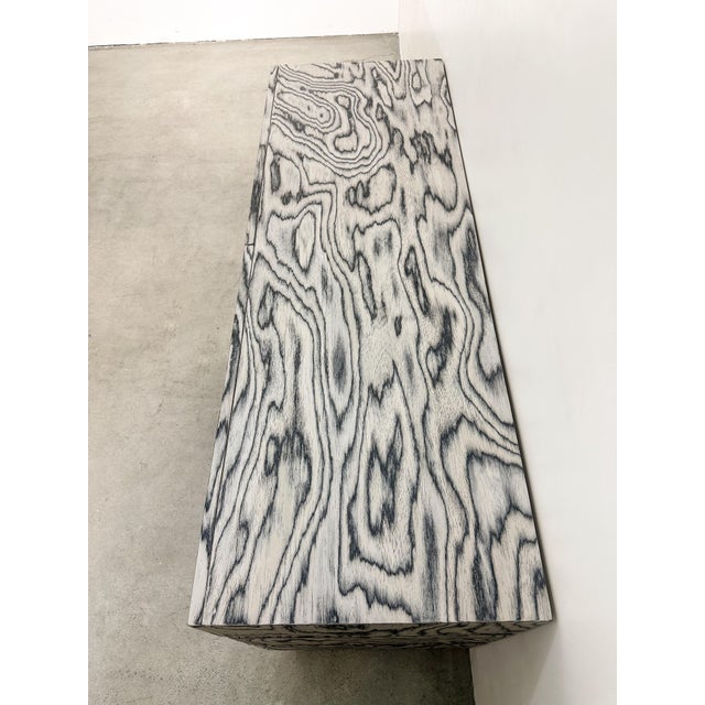 Vintage 80s Postmodern Dresser Ettore Sottsass Veneer | Memphis Style Retro Furniture For Sale In Palm Springs - Image 6 of 12