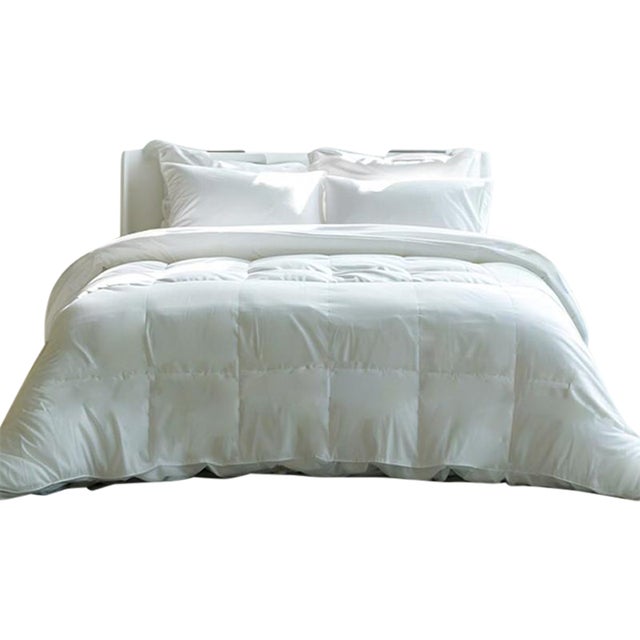 Summer Weight Premium White Duck Down Duvet with TENCELTM Lyocell Organic Cotton Shell, Queen For Sale