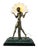 1980s Art Deco Style Egyptian Lamp W/ Marble Base For Sale