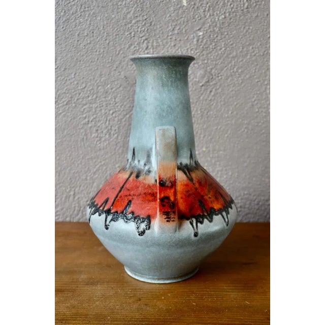 Typically "Fat Lava", this beautiful ceramics has amazing decorative power of presence and material. Charming vintage...