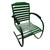 Mid-Century Steel Springer Rocking Outdoor Patio Chairs - A Pair For Sale - Image 4 of 7