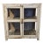 1980s Handcrafted Solid Wood Display Cabinet For Sale