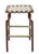 A vintage set of 4 Tropitone woven seat patio stools. These stools feature a tubular metal frame finished in a brown...